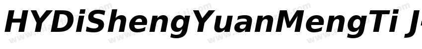 HYDiShengYuanMengTi J字体转换